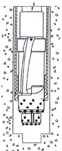 retracted position
