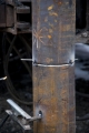 Ready for welding of the added casing